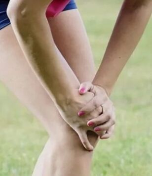 Knee pain in osteochondosis