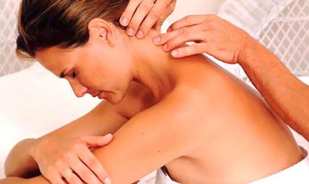 Treatment of osteochondrosis massage of the cervical area