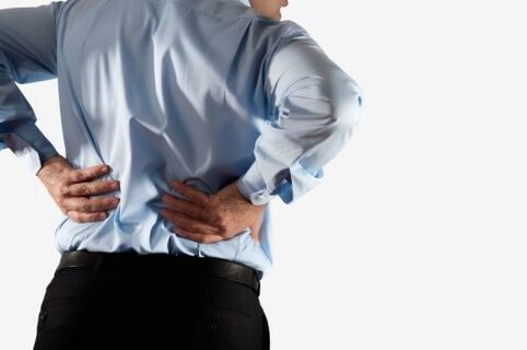 back pain in a man