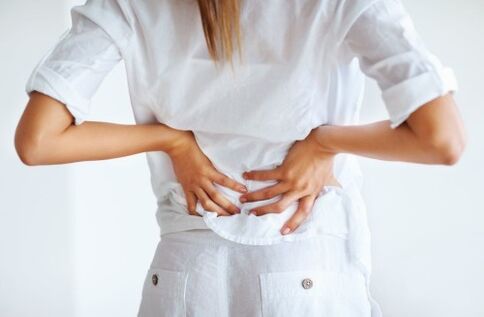 back pain in a woman